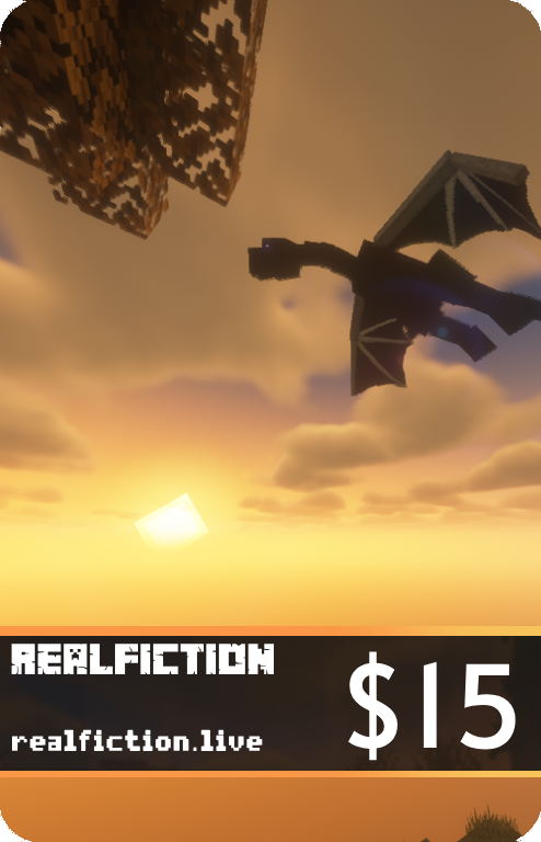 $15 Gift Card for RealFiction